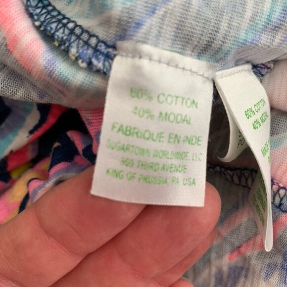 Lilly Pulitzer Del Lago Printed Flounce Sleeve Romper Size XS - Picture 10 of 12